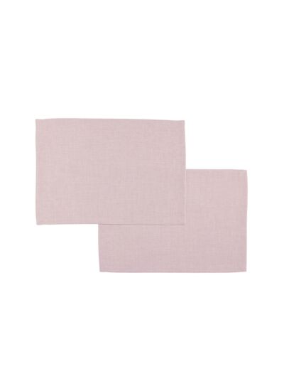 Textil Uni TREND set de table bois de rose, ensemble de 2, 35 x 50 cm