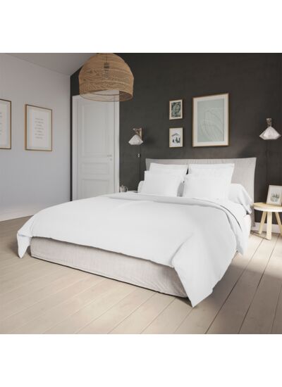 Housse de couette Influence Percale Blanc