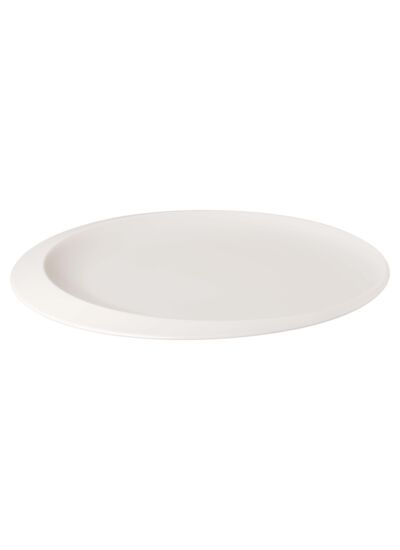 NewMoon - Plat de présentation blanc, en porcelaine haut de gamme