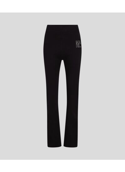 SOLID KNITTED PANTALON FEMME