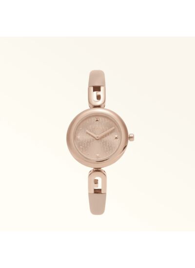 FURLA BANGLE LEATHER ROUND CASE 28 MM - VITELLO+METALLO