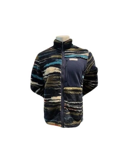 Mountain Beast FS Printed FZ Fleece Homme Bleu marine