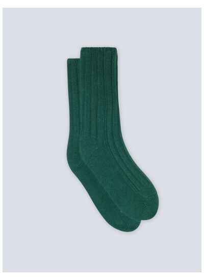 Chaussettes cachemire Irene VERT_EMPIRE