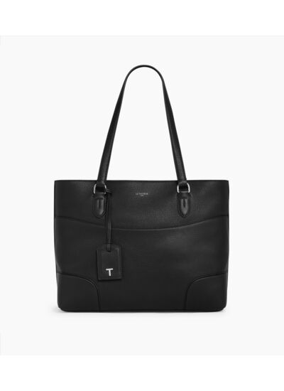 Grand sac cabas Romy en cuir grainé