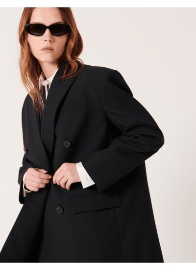 Veste Vialka-Veste tailleur oversize noire