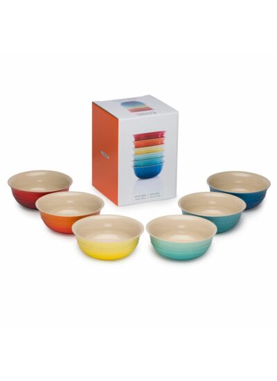 Set de 6 bols 15cm rainbow