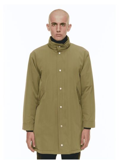 Parka matelassée fishtail en twill