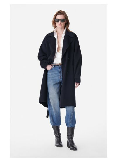 MANTEAU En Laine Mélangée