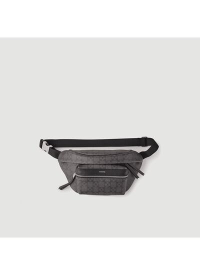 Sac banane en toile enduite Square Cross