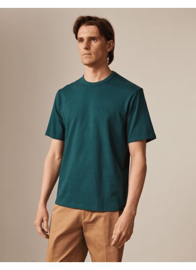 T-shirt benny en coton vert