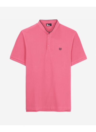 Polo Manches Courtes Col Officier Broderie Tk Homme