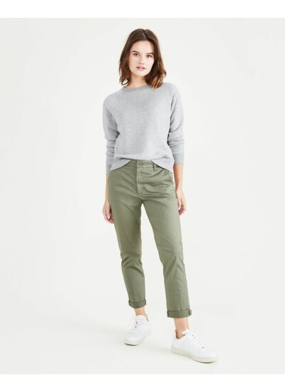 Pantalon chino week-end, coupe slim