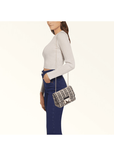 VENERE MINI CROSSBODY SOFT - TESSUTO CHECK BOUCLE PADDED