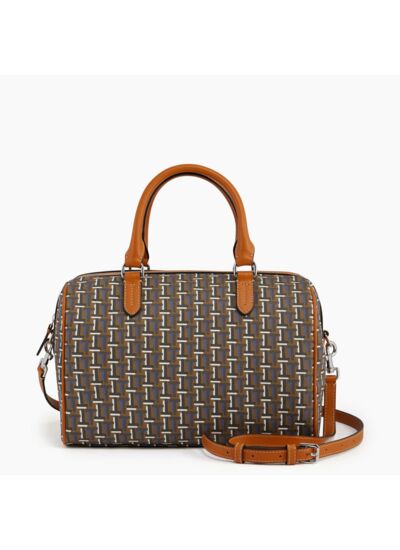 Sac bowling Camille en toile monogramme