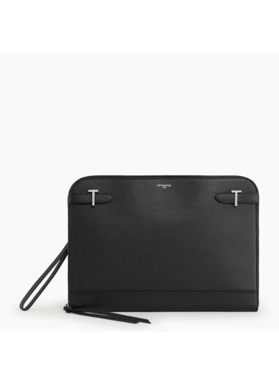 Pochette ordinateur 14 Laura en cuir lisse