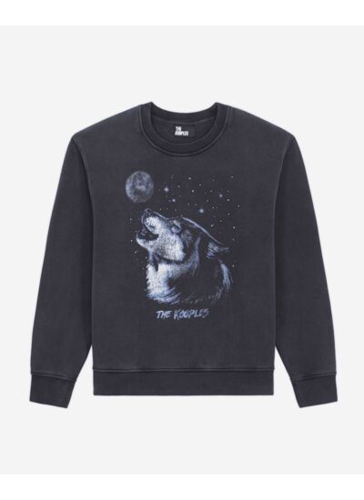 Sweat Wash Avec Print Loup