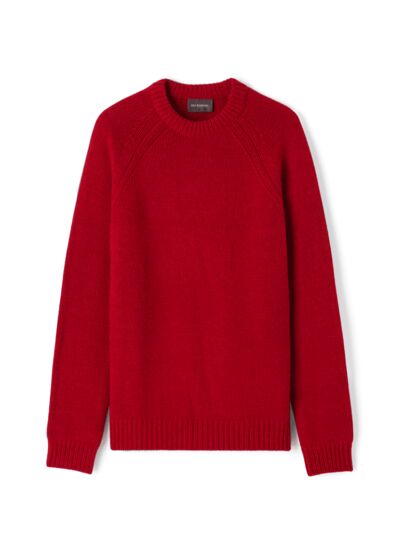 Ras de cou emmanchures raglan - Homme - ROUGE COLLEGE