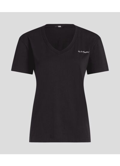 KARL LAGERFELD SIGNATURE VNECK