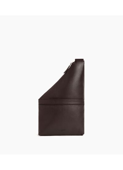 Sacoche sling Charles en cuir grainé