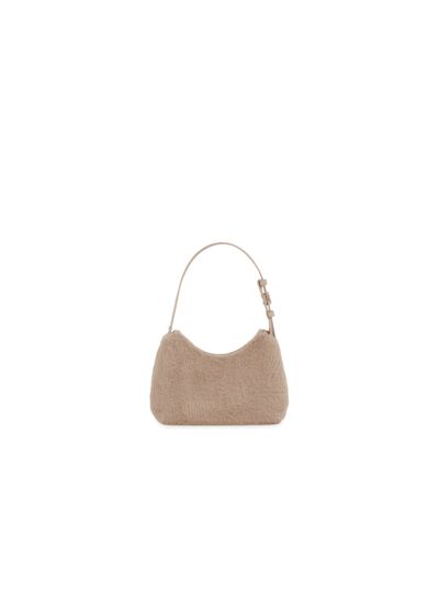 FEBE S HOBO - TESSUTO FLUFFY+VITELLO SIDNEY