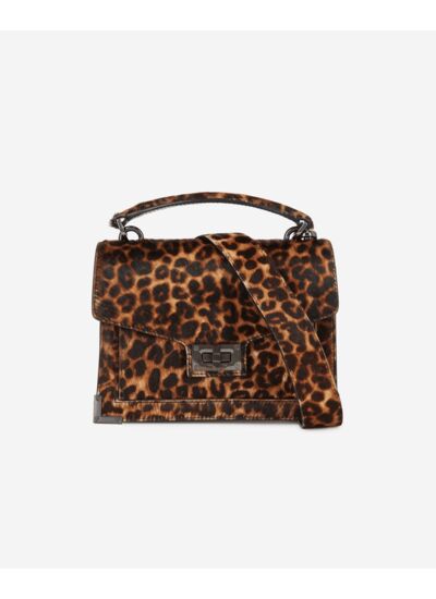 Sac Emily Cuir Poulain Motif Leo