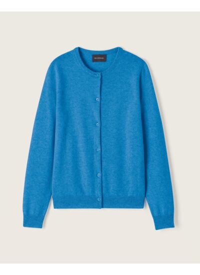 Cardigan classique - Femme - BLEU ECOSSE