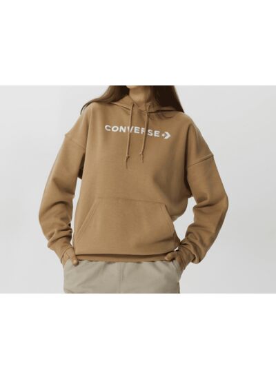 Wordmark Fleece Hoodie Emb Black