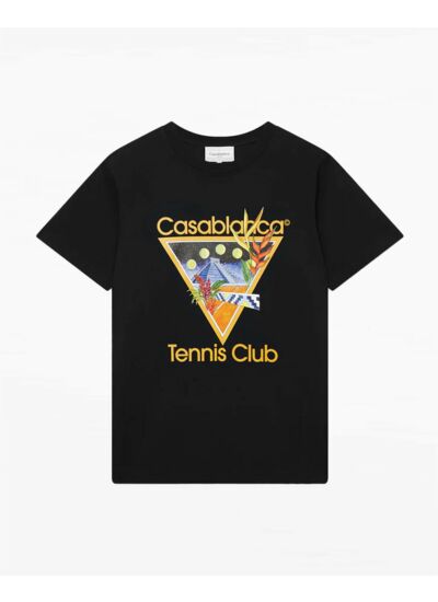 Casablanca T-Shirt Tennis Club Icon Noir