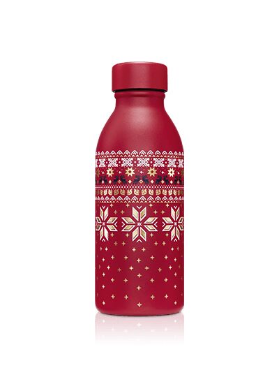 Bouteille isotherme 49Cl avec infuseur Noël 2024 - Rouge