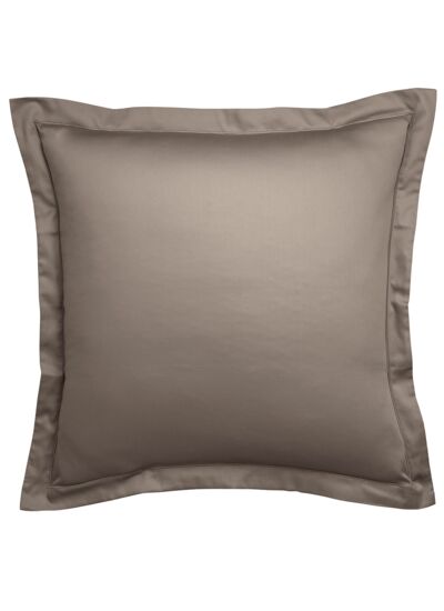 Taie d'oreiller Partition Satin de coton Coloris Taupe