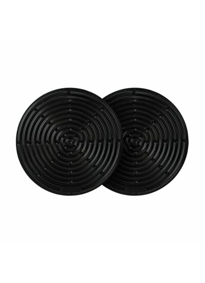 Set de deux maniques en silicone noir