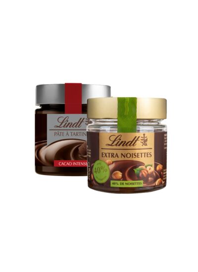 X2 Panaché Pâte À Tartiner Lait Noisettes 40% & Noir Cacao Intense 200G