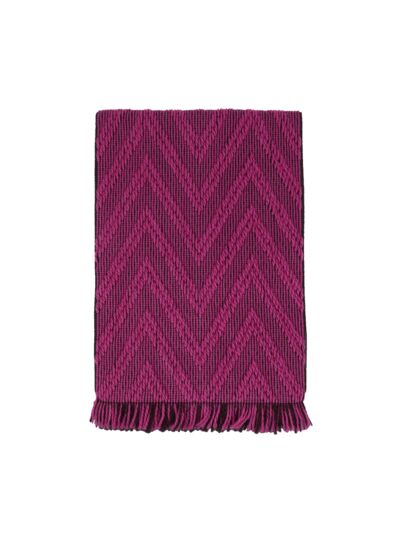 Motif Chevron - Ech Maille Franges - Mco Cerise