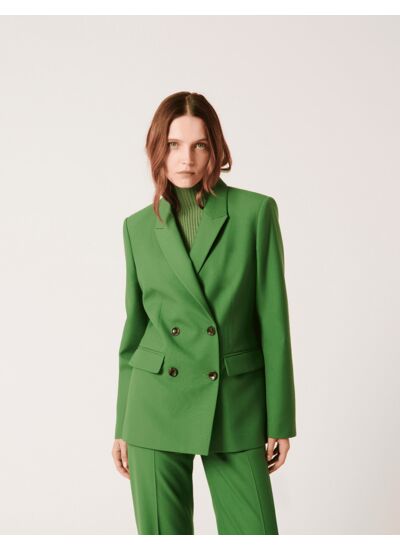 Veste Veneziana-Veste tailleur verte