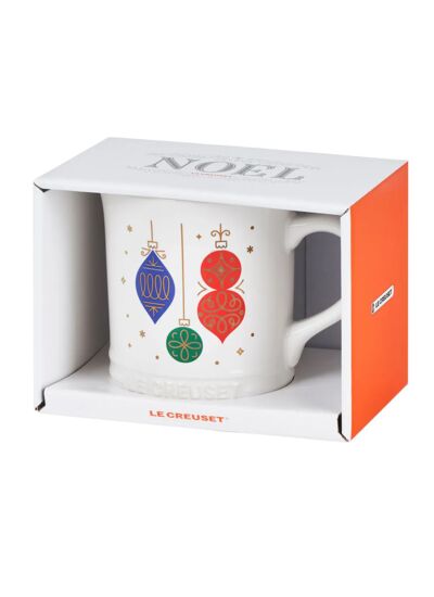 Mug 400ml blanc Ornement en céramique