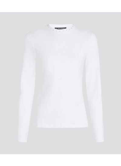 SIGNATURE STUDS LS T-SHIRT FEMME