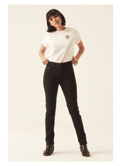 Women Jeans Caro curved Slim fit Black