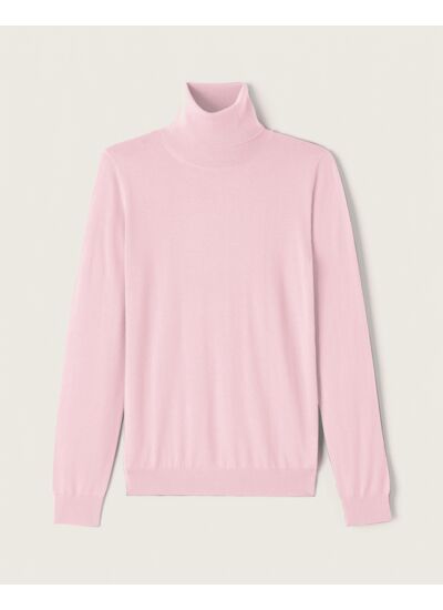 Pull col roulé ultrafin - Femme - ROSE JELLY