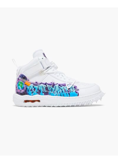 Air Force 1 moyenne Off-White Graffiti coloris blanc