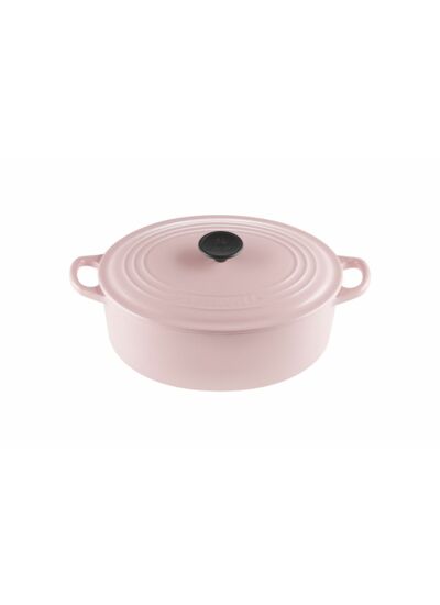 Cocotte ovale 29cm en fonte émaillée chiffon pink