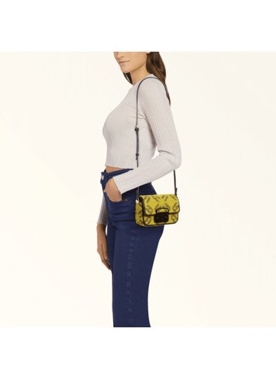 METROPOLIS MINI CROSSBODY - TESSUTO RAFIA ARCO