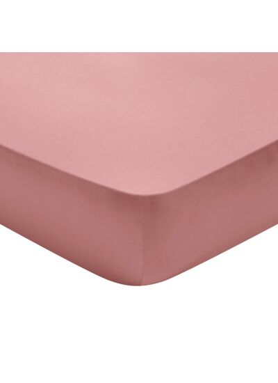 Drap housse Partition Satin de coton Coloris Rose