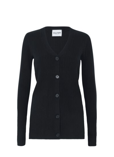 Cardigan Mike Cardigan long cachemire côtelé femme