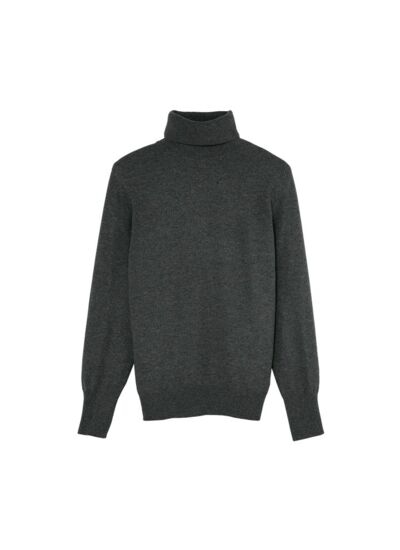 Pull col roulé classique - Homme - ANTHRACITE