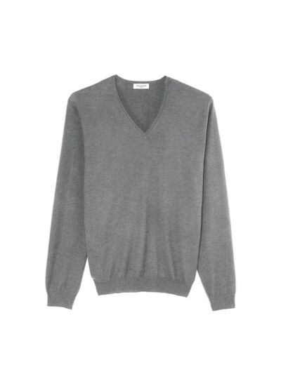 Pull col V ultrafin - Homme - FLANELLE