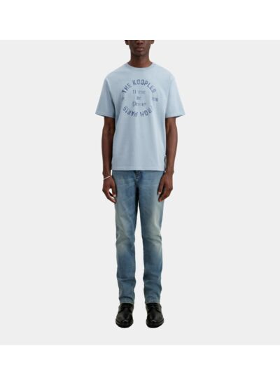 T-Shirt Manches Courtes Avec Print Blason Devant Homme