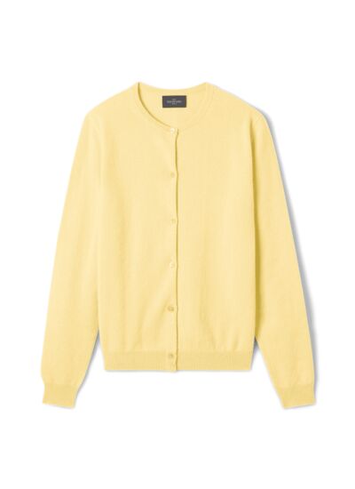 Cardigan classique - Femme - JAUNE BUVARD