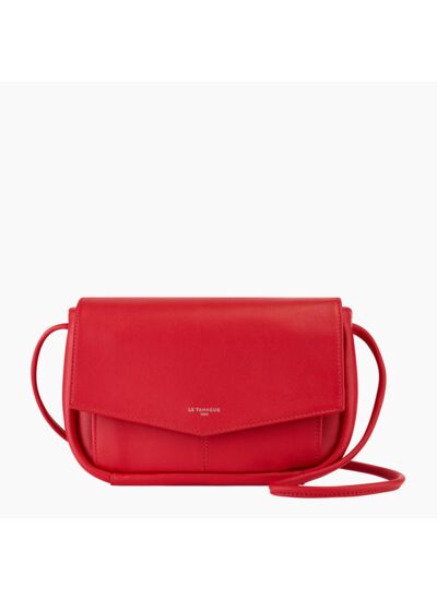 Pochette avec bandoulière amovible Charlotte en cuir lisse