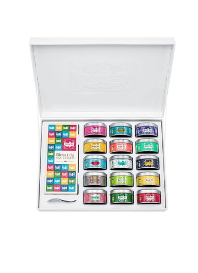 La Collection bio - Coffret 15 miniatures + 100 filtres à thé - 298 gr