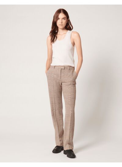 Pantalon Peete Camel en Polyester